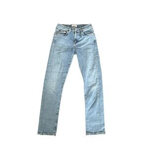 Agolde Toni Mid-Rise Skinny Medium Wash Jeans Size 25
